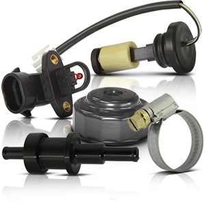 Sensors, hose connectors, floats and clamps for cooling systems and expansion tanks.
